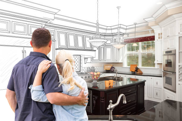 Professional Kitchen Island Installation technician working in Hamilton, OH
